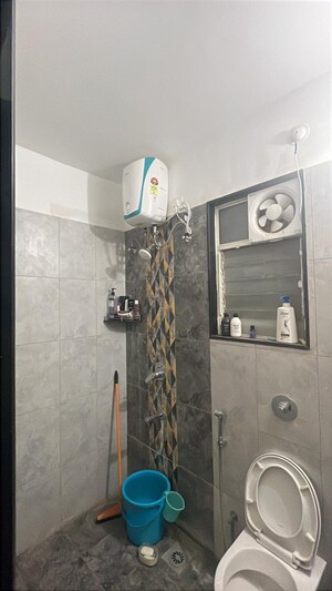 Bathroom in 3 BHK Apartment at Shapoorji Pallonji Joyville Hinjewadi, Hinjewadi – for Rent