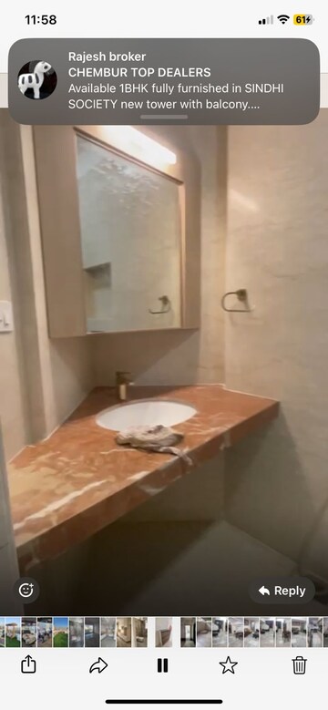 Bedroom in 3 BHK Apartment at Godrej RKS, Chembur – for Rent