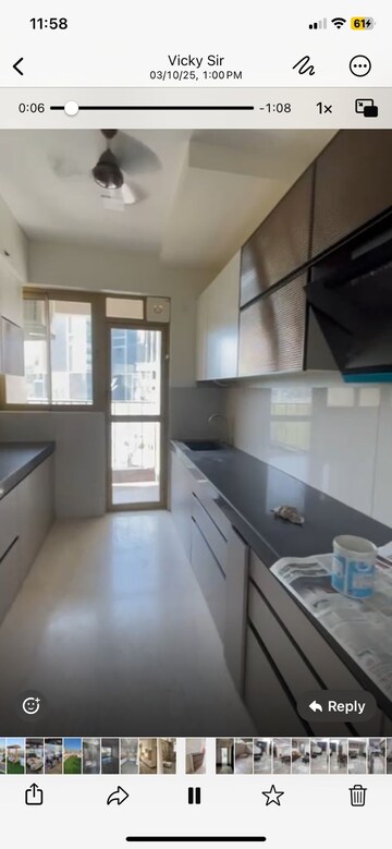 Kitchen in 3 BHK Apartment at Godrej RKS, Chembur – for Rent
