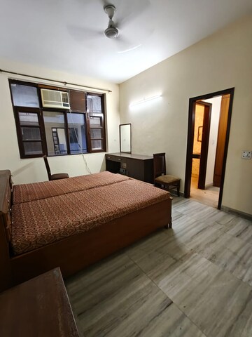 Bedroom in 2 BHK Builder Floor at Sushant Lok I – for Rent