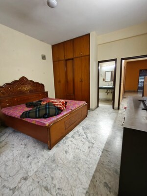 Bedroom in 2 BHK Builder Floor at Sushant Lok I – for Rent
