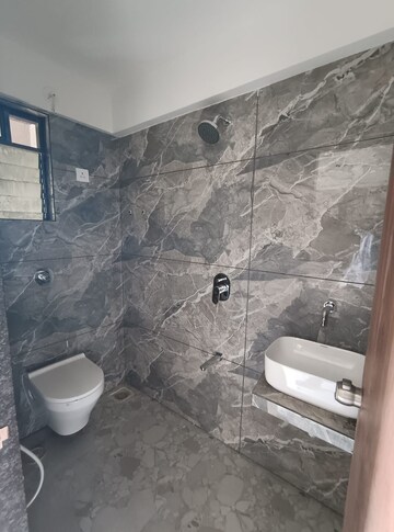 Bathroom in 1 BHK Apartment at Kopar Khairane – for Rent