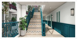 Staircase in 2.5 BHK Apartment at Anjuna – for Sale