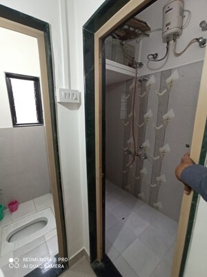 Bathroom in 1 BHK Apartment at Shah Prathamesh Amrutvel Apartments, Warje – for Rent
