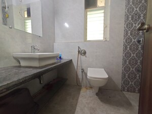 Bathroom in 2 BHK Apartment at Marathon Nexzone, New Panvel – for Rent