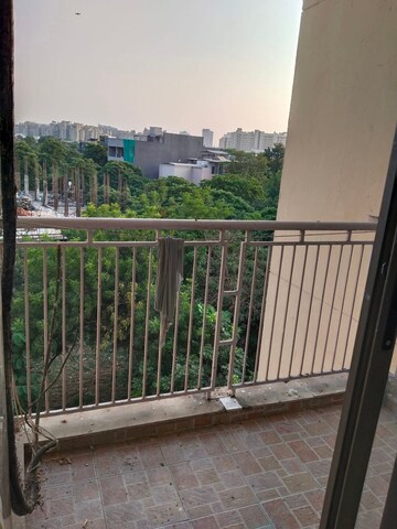 Balcony in 3 BHK Apartment at Unitech Uniworld Gardens 2, Sector 47 – for Rent