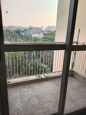 Balcony in 3 BHK Apartment at Unitech Uniworld Gardens 2, Sector 47 – for Rent