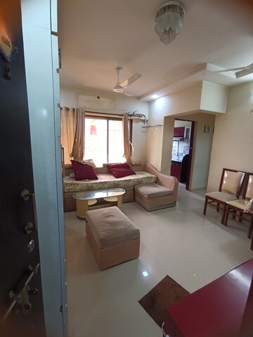 Living Room in 1 BHK Apartment at Silicon Park, Malad West – for Rent