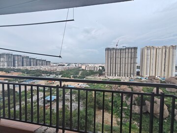 Balcony in 3 BHK Apartment at Rainbow Vistas, Hi Tech City – for Rent