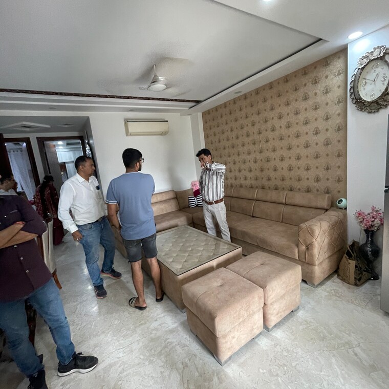 Living Room, kalkaji 3 Bedroom 1600 Sq.Ft. Builder Floor In Kalkaji Delhi 9273011