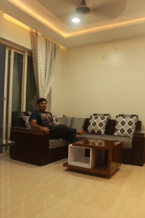 Living Room in 2 BHK Apartment at Five Star Royal Entrada, Wakad – for Sale