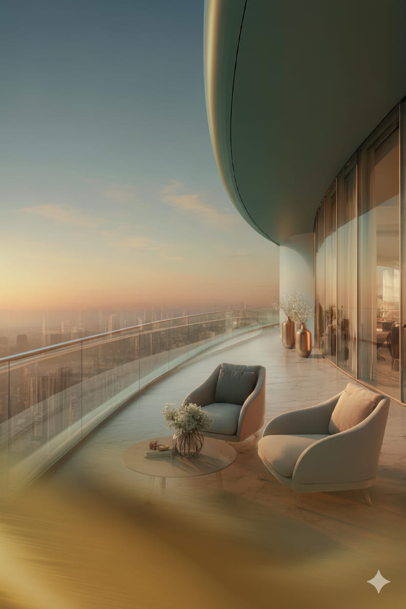 2 BHK + Study Room 933 Sq.Ft. Apartment in The Baya Marol