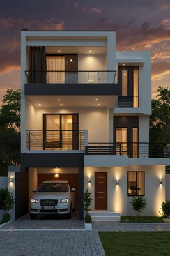 3 BHK + Pooja Room,Study Room,Extra Room Villa For Sale in Akash 3bhk Luxury Living 