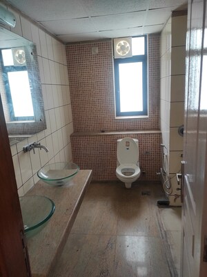 Bathroom in 3.5 BHK Apartment at Unitech Harmony, Sector 50 – for Rent