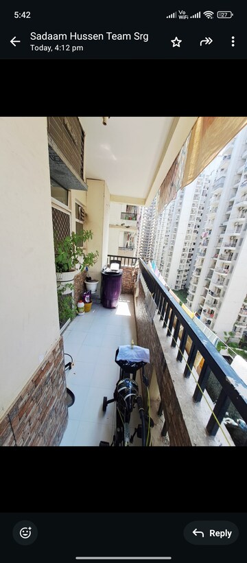 Balcony in 2 BHK Apartment at Galaxy Royale, Gaur City 2 – for Sale