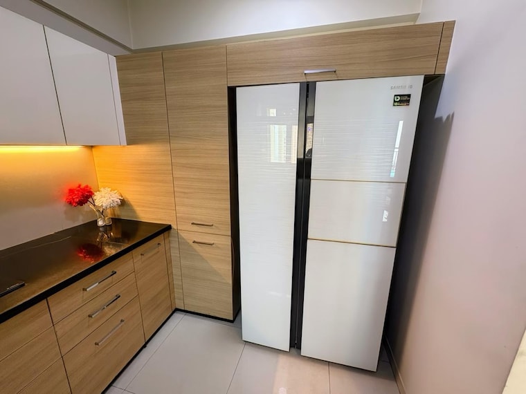 Kitchen, hiranandani-astra 2 Bedroom 999 Sq.Ft. Apartment In Ghodbunder Road Thane 9273794