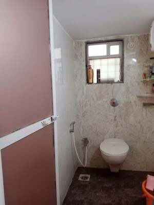 Bathroom in 2.5 BHK Apartment at Balkum Pada – for Rent