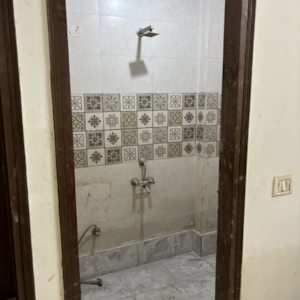 Bathroom in 2 BHK Builder Floor at Ignou Road – for Rent