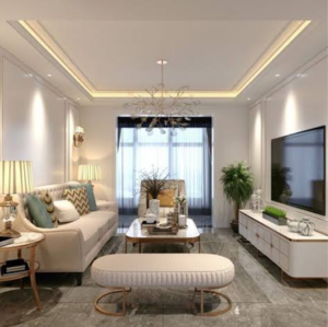 Living Room in 2 BHK Apartment at Charms Solitaire Ghaziabad, Ahinsa Khand 2 – for Sale