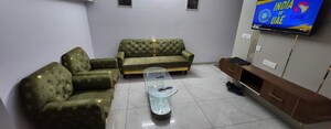 Living Room in 3 BHK Apartment at Rishita Manhattan, Gomti Nagar – for Rent