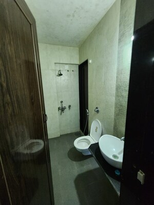 Bathroom in 1 BHK Apartment at Vihang Valley Phase 2, Kasarvadavali – for Rent