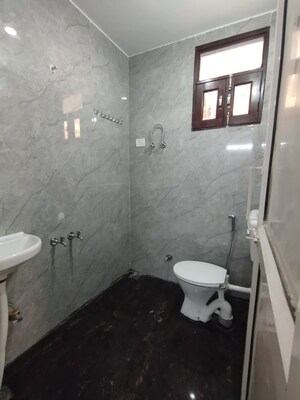 Bathroom in 1 RK Builder Floor at Chattarpur – for Rent
