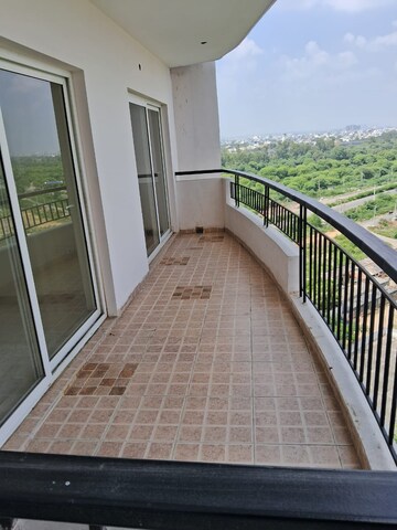 Balcony in 3 BHK Apartment at Omaxe Royal Residency Faridabad, Sector 79 – for Rent
