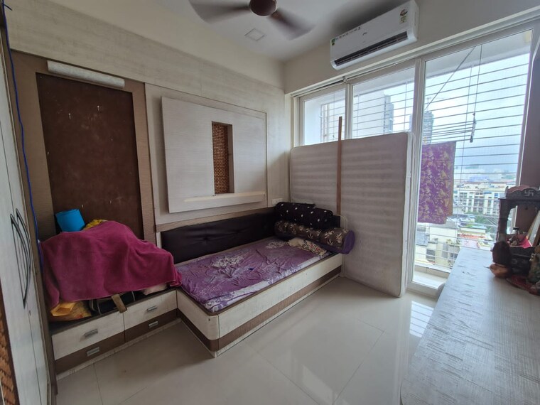 Bedroom, progressive-group-highness 3 Bedroom 1500 Sq.Ft. Apartment In Sanpada Navi Mumbai 9274041