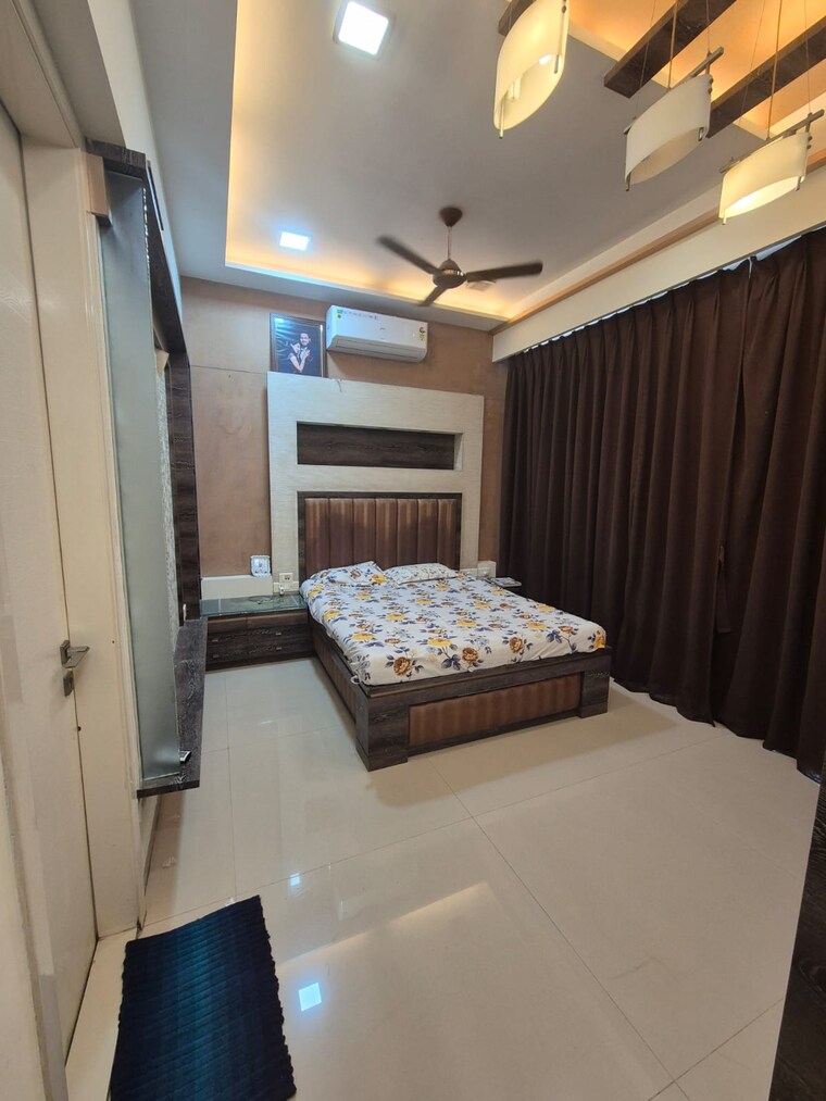 Bedroom, progressive-group-highness 3 Bedroom 1500 Sq.Ft. Apartment In Sanpada Navi Mumbai 9274041