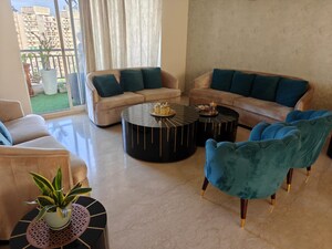 Living Room in 3 BHK Apartment at Godrej Meridien, Sector 106 – for Sale
