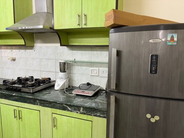Kitchen in 2 BHK Builder Floor at Sushant Lok I – for Rent