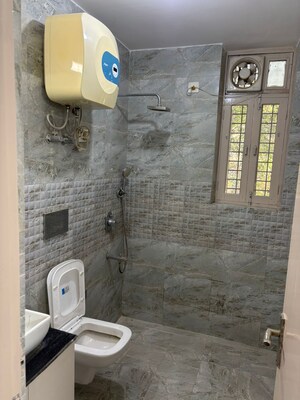 Bathroom in 2 BHK Builder Floor at Sushant Lok I – for Rent