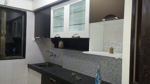 Kitchen in 1 BHK Apartment at Sethia Green View, Goregaon West – for Rent