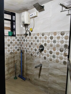 Bathroom in 1 BHK Apartment at Sagar Avenue, Santacruz East – for Rent