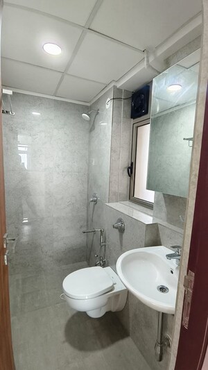 Bathroom in 2 BHK Apartment at Sheth Irene, Malad West – for Rent