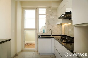 Kitchen in 4 BHK Builder Floor at BPTP Eden Estate, Sector 81 – for Rent