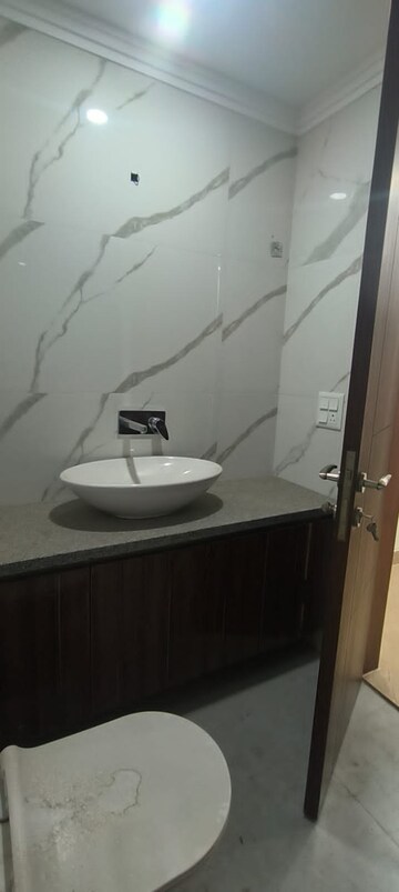 Bathroom in 3 BHK Builder Floor at Chittaranjan Park – for Rent