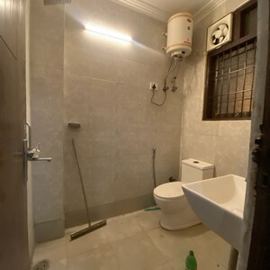 Bathroom in 1 BHK Builder Floor at Chattarpur – for Rent