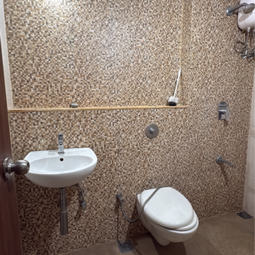 Bathroom in 2 BHK Apartment at Lodha Lakeshore Greens, Hedutane – for Rent