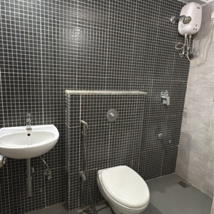 Bathroom in 2 BHK Apartment at Lodha Lakeshore Greens, Hedutane – for Rent