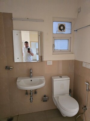 Bathroom in 3 BHK Apartment at Emaar Emerald Floors Premier, Sector 65 – for Rent