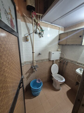 Attached Bathroom in 1 BHK Apartment at Rutu Estate, Brahmand – for Rent