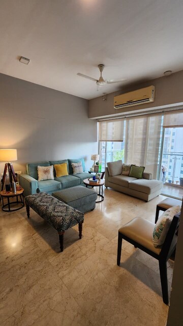 Living Room in 3 BHK Apartment at Lodha Primero, Mahalaxmi – for Rent
