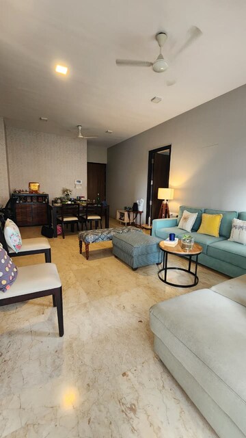 Living Room in 3 BHK Apartment at Lodha Primero, Mahalaxmi – for Rent