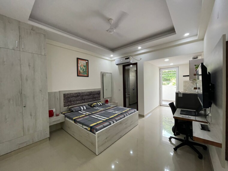 Master Bedroom, sector 31 1 RK 900 Sq.Ft. Builder Floor In Sector 31 Gurgaon 9274574
