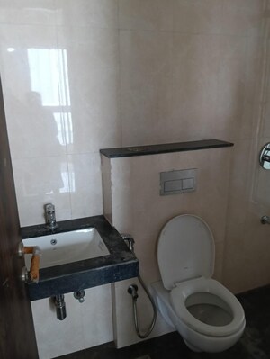 Bathroom in 1 BHK Apartment at Raunak Residency Thane, Pokhran Road No One – for Rent