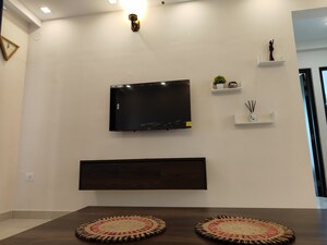 Living Room in 3.5 BHK Apartment at Pashmina Waterfront, Old Madras Road – for Rent