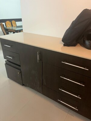 Kitchen in 3 BHK Apartment at JMD Gardens, Sector 33 – for Rent