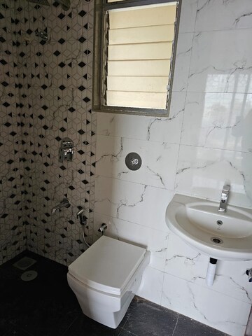 Bathroom in 1 BHK Apartment at Sunshine Willows, Ghansoli – for Rent