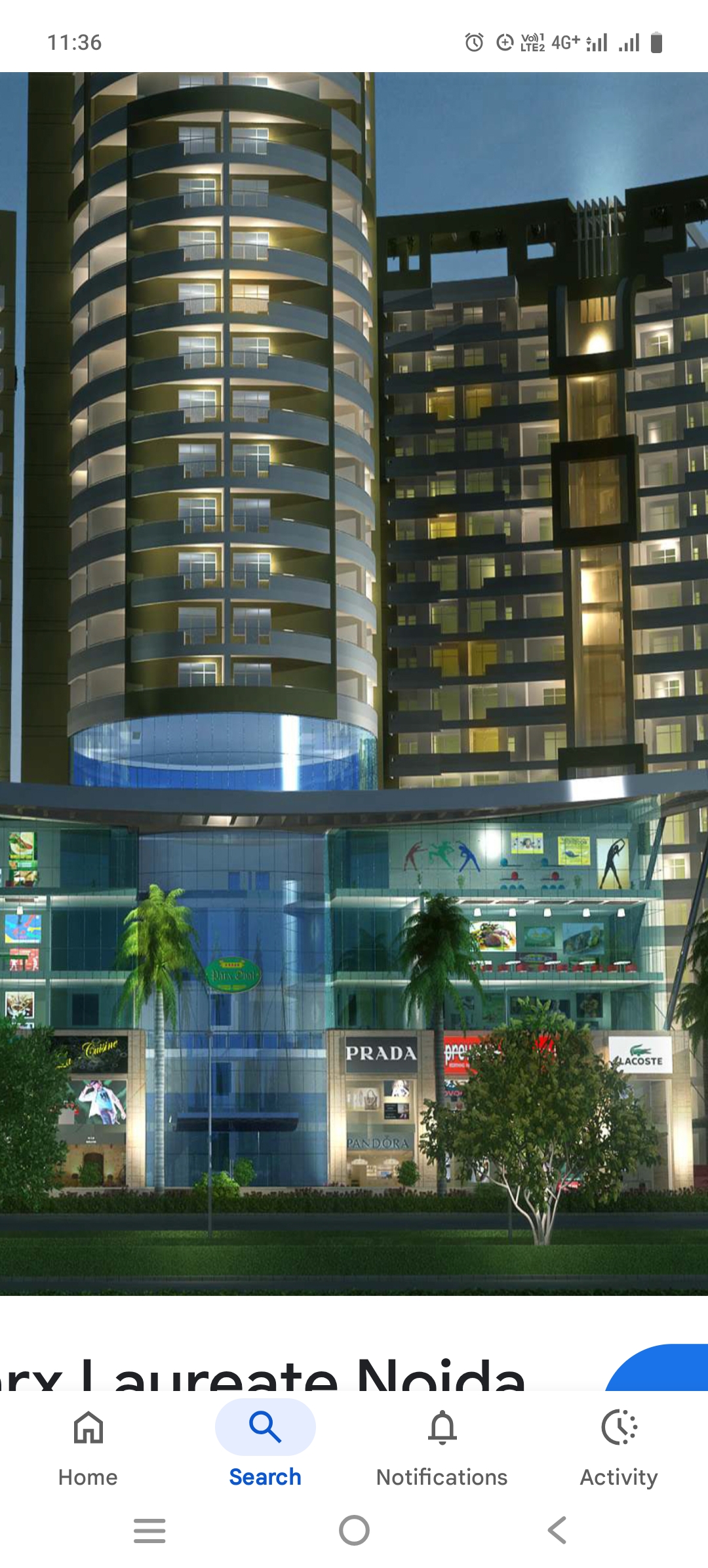 4 BHK + Pooja Room,Servant Room,Study Room,Extra Room 4545 Sq.Ft. Apartment in Parx Laureate